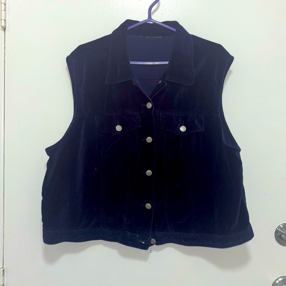 Vintage velvet vest